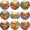 8 Pcs Diamond Painting Art Coasters with Holder Kit for Adults